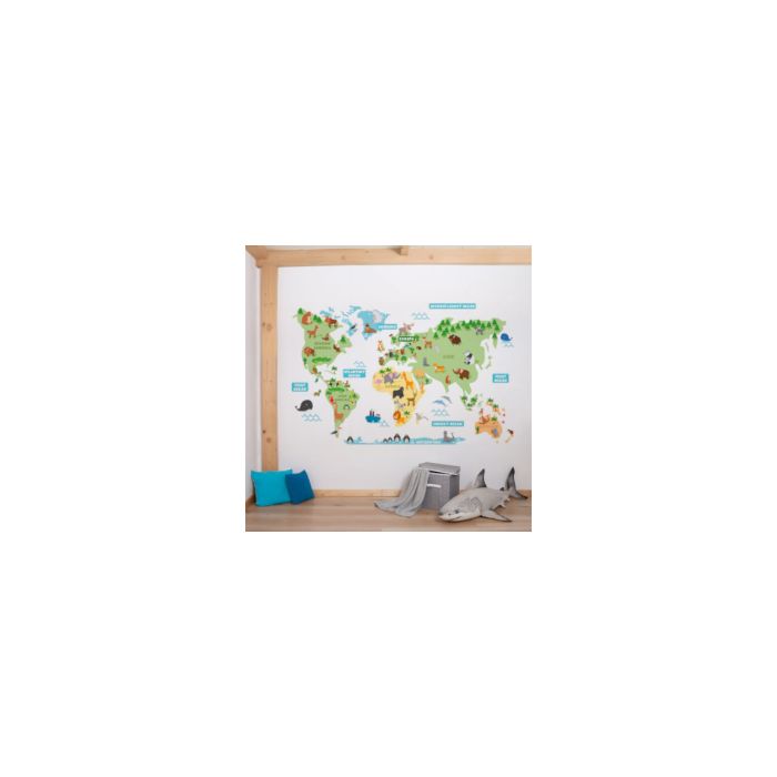 dětská mapa světa